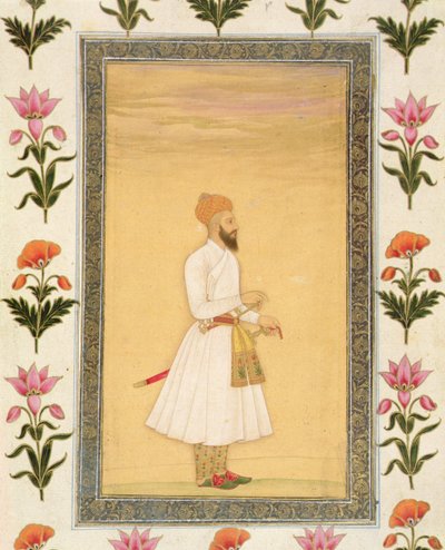 Figura de Pie de un Noble, del Pequeño Álbum Clive de Mughal School